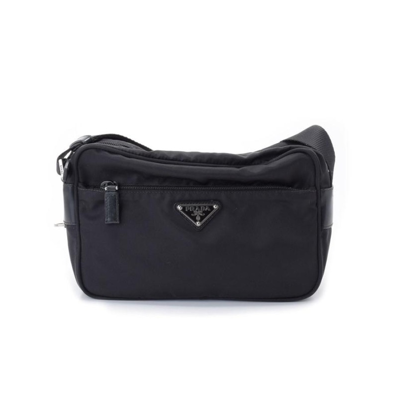 プラダ PRADA ショルダーバッグ ナイロン 黒 BT0167 中古 | LINE