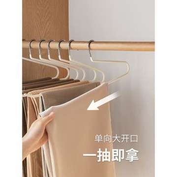 懶角落鵝型褲架家用無痕褲夾短頸衣架防滑掛褲子衣柜收納掛