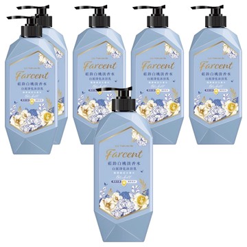 farcent 花仙子 香水白泥沐浴乳 藍鈴白桃  1kg  6瓶
