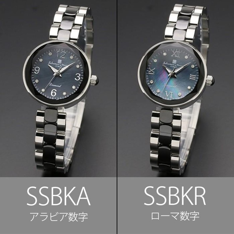 セラミック ダイヤモンド 腕時計 レディース 全4色 正規 Salvatore