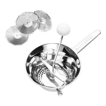 《GHIDINI》Mano 3in1鍋架式搗磨器- 料理磨搗器 番茄磨泥 料理刨絲器