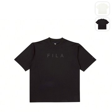 【FILA】男性 短袖圓領T恤-黑色 1TEY-1823-BK
