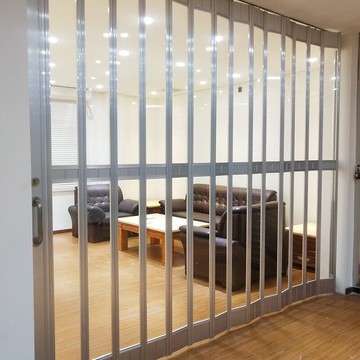 透明折疊水晶門 母嬰店折疊門 商場鋁合金 折疊門 水晶折疊門 商場卷閘