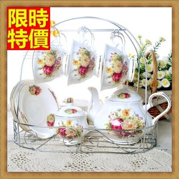 現貨+預購 下午茶茶具含茶壺咖啡杯組合-6人簡約英式下午茶陶瓷茶具8色69g36【獨家進口】【米蘭精品】