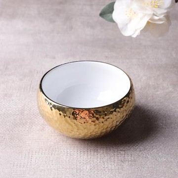 懷石料理創意高爾夫圓形缽日式會席刺身碗酒店小菜碗復古陶瓷小碗