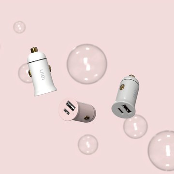 [快速出貨] UIBI 30W 雙孔快充車充 USB-C + USB A
