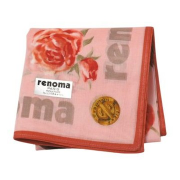renoma PARIS 日本製粉底手錶玫瑰字母LOGO圖騰帕巾(46CM)