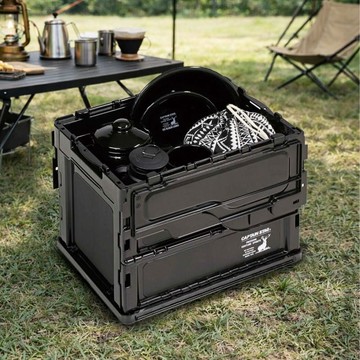 日製黑標 20L 摺疊收納箱 UL-1074 (露營 戶外 收納) Default Title日製黑標 20L 摺疊收納箱 UL-1074