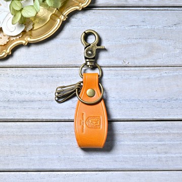 鑰匙圈 皮革 D 型扣環