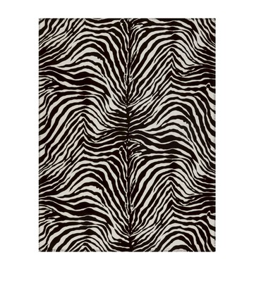 Dolce & Gabbana Casa Wool-Silk Zebra Print Blanket