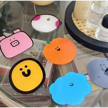 😍現貨 台灣🇹🇼出貨😍 可愛卡通隔熱墊壓克力杯墊韓國文創少女心耐 高溫防燙碗墊杯墊 ins風 隔熱墊