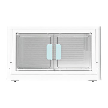 雙開門摺疊收納箱 藍色 大號 38 x 27.5 x 23cm  1個