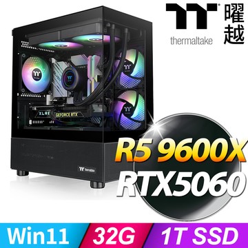 Thermaltake 【光透新星】-AMD R5 9600X-RTX5060 View 170 空冷塔扇主機