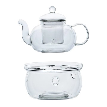 【陶說】加厚耐熱玻璃茶壺 燭語玻璃花茶壺組600ml 花茶壺 暖茶座 溫茶座 加厚耐熱玻璃茶壺花 咖啡杯 花茶 茶壺