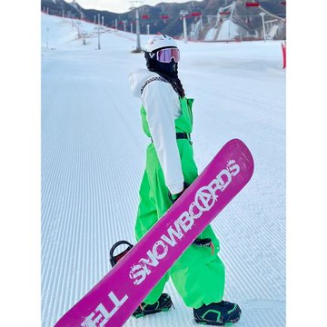 【清倉】滑雪背帶褲寬松雪褲子男防水防風加絨滑雪服背帶滑雪褲女