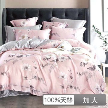貝兒居家寢飾生活館 60支100%天絲四件式兩用被床包組 裸睡系列  加大雙人 郊遊咖