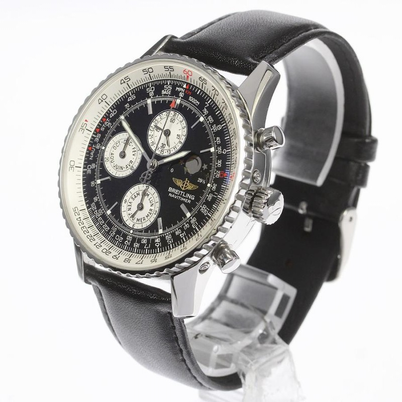 ☆良品【BREITLING】ブライトリング ナビタイマー オリンパス ムーンフェイズ A19340 自動巻き メンズ_712729 |  LINEブランドカタログ