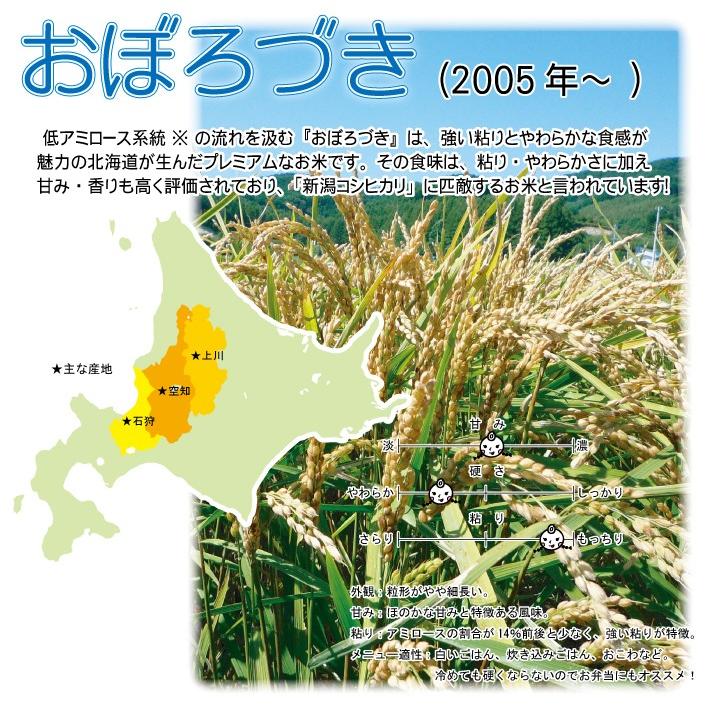 北海道産米　おぼろづき 玄米 30kg 令和5年産　一等米　低アミロース品種