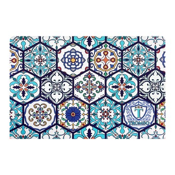 TROMSO 科技絨舒柔吸水地墊  60 x 40 x 0.4cm  藍色  1片