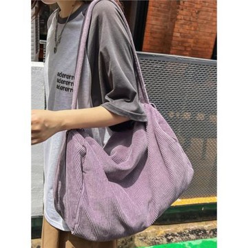 日系帆布包慵懶風垂感斜挎包女文藝學生上課包休閑大容量單肩包潮