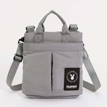 PLAYBOY - 迷你小提袋可斜背 Friends系列 - 灰色