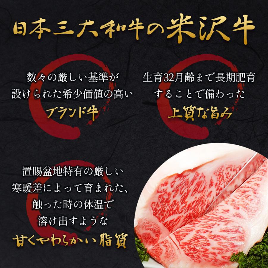 ギフト プレゼント 米沢牛 計1kg 豪華バーベキューセット (バラカルビ520g、ランプステーキ2枚、サーロインステーキ1枚） BBQ 日本三大和牛 送料無料