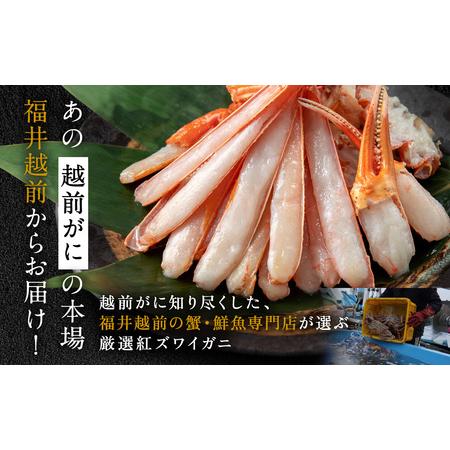 ふるさと納税 刺身もOK！カット済み紅ズワイガニ600g カニポーション（ハーフ）足棒＋かに肩＋蟹爪＋爪下 福井県越前市