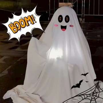 Baby童衣 兒童萬聖節造型服 白幽靈表演服裝 中小童萬聖節斗篷 補習班Cosplay服裝 11865