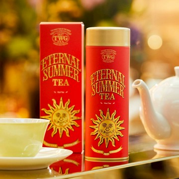 【TWG Tea】頂級訂製茗茶 盛夏緋紅 120g/罐(Eternal Summer Tea;南非國寶茶)