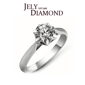 【JELY】無限0.30克拉-八心八箭完美車工鑽戒
