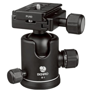 BENRO 百諾 B1 球型雲台 360度刻盤 精確調節阻尼 大尺寸球體 獨特設計 12公斤負重 穩定可靠  1個