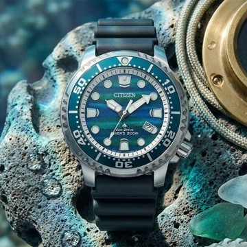CITIZEN 星辰 限量 PROMASTER MARINE 光動能200米潛水錶 暑期質感選物 送禮首選 BN0167-09W
