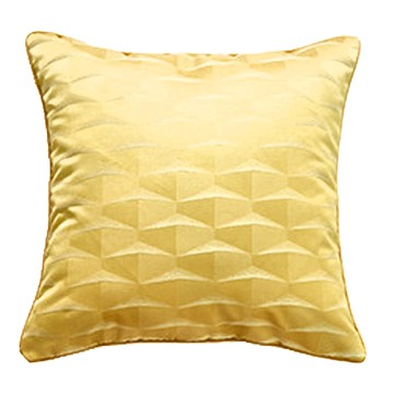 好物良品 簡約刺繡沙發抱枕 方形  45 x 45cm  香檳色