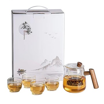 Kiyodo可直火玻璃泡茶-五件套-2組