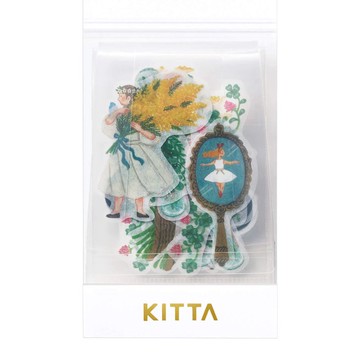 【KING JIM】KITTA和紙膠帶 單張貼紙 日常生活(Mari Kuno設計款)