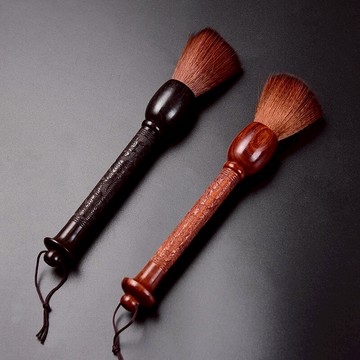 陶福氣 黑檀花梨木養壺筆不易掉毛茶具配件茶具茶盤茶刷茶道零配