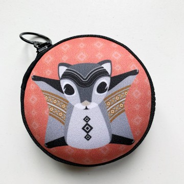 【森林動物系列】Q版飛鼠萬用零錢包