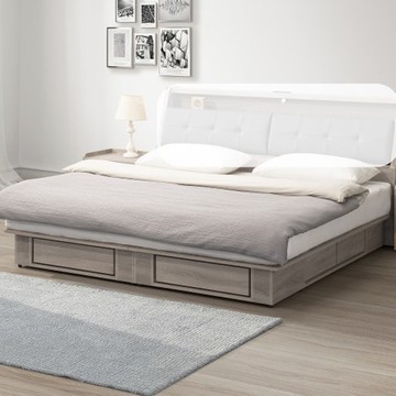 【MUNA 家居】艾洛利6尺六抽床底/共兩色深灰橡色