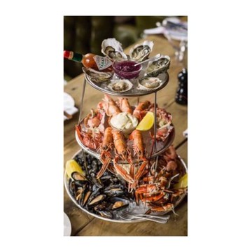 美式三層生蠔盤西餐多層海鮮塔日韓料理刺身盤自助網紅店創意餐具