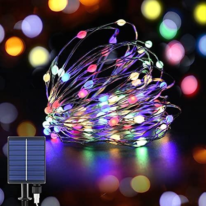 大玉ビーズ LED イルミネーションライト ソーラー ストリングライト クリスマスツリーライト 超明るい IP65防水 屋外 室内 20M 20 通販  LINEポイント最大0.5%GET LINEショッピング