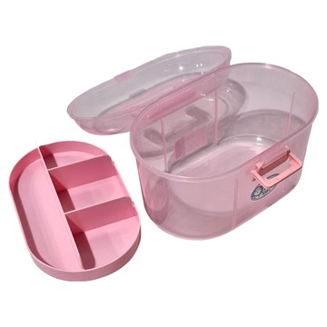 JUSKU 佳斯捷 大遊俠收納盒 置物盒 260g  粉紅色  2個