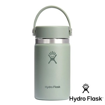 【Hydro Flask】寬口真空保溫鋼瓶12oz『灰綠』HW12CTS 戶外 露營 登山 健行 休閒 時尚 旅遊 保溫瓶