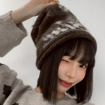 【Aa.chic】復古字母捲邊針織帽(三色).女帽/針織/捲邊/字母/秋冬/復古/配件/日常【C06me27】