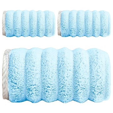 糖果絨毛巾  72cmx37.7cm (毛巾)  139.5cmx71.5cm (浴巾)  珊瑚絨材質  天空藍  3個