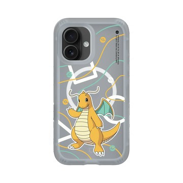 iPhone 16 AirX 流變灰 - 寶可夢 Pokemon - 幾何系列-快龍
