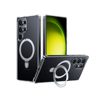 【領券再折】TORRAS Ostand Magsafe Samsung Galaxy S25 Ultra支架手機殼-透明【APP 6%】