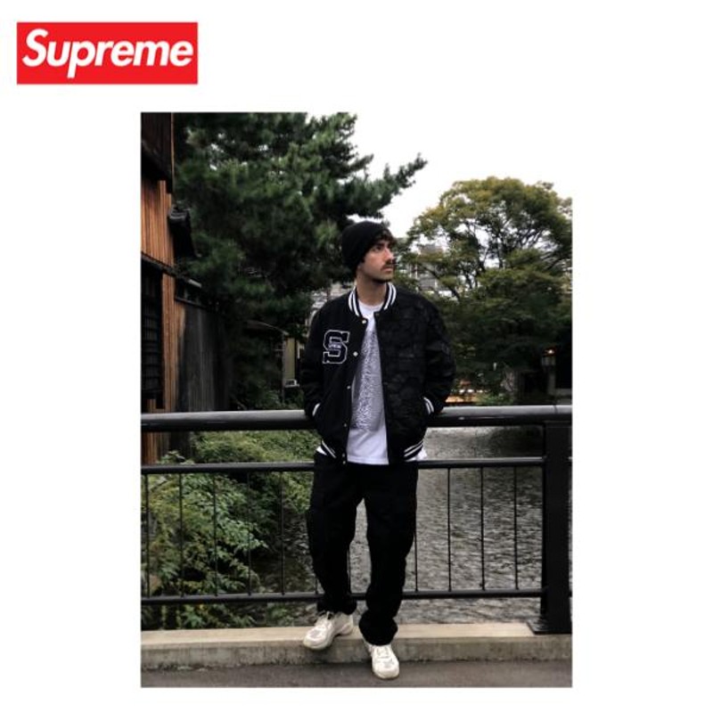 定期入れの Supreme バーシティジャケット MLB NEWEra スタジャン