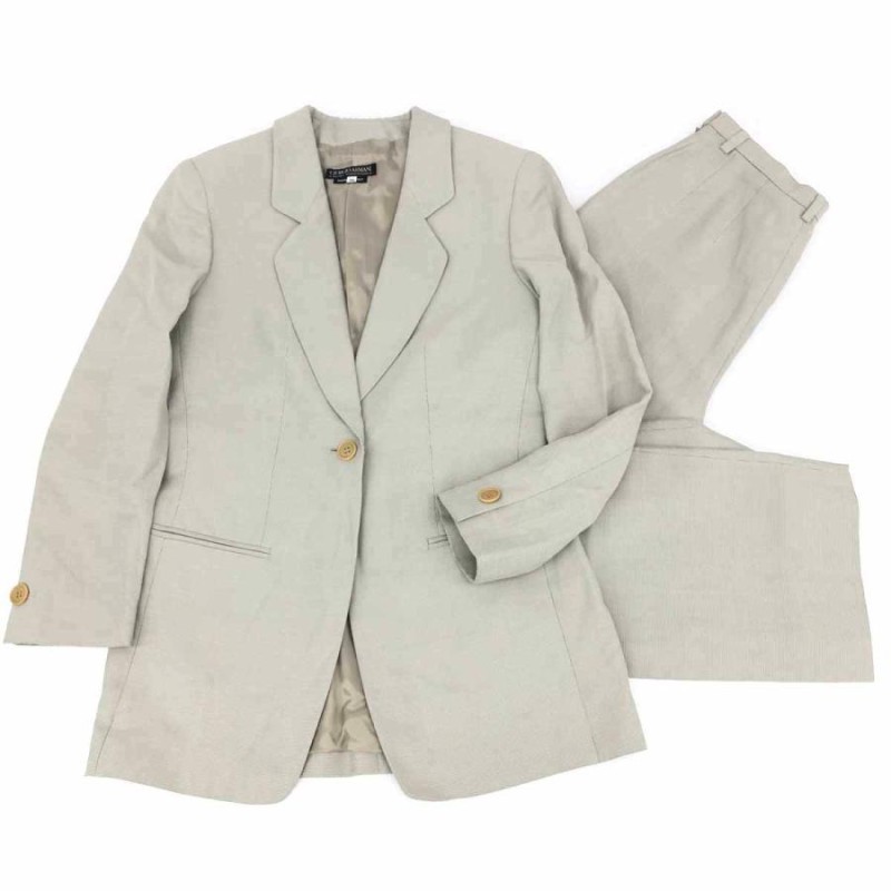 GIORGIO ARMANI ジョルジオアルマーニ パンツスーツ サイズ36 ベージュ  