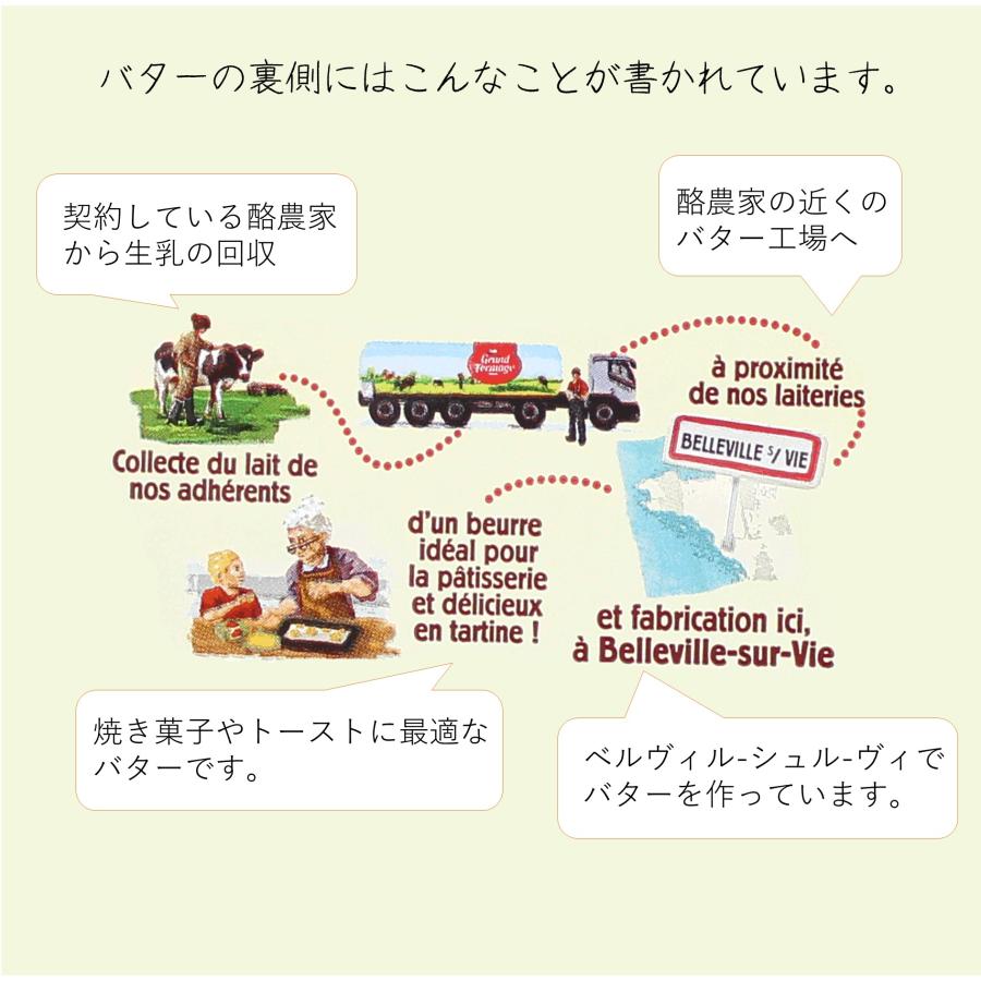 エクストラ・フィン無塩２５０ｇ　フランス産発酵バター　食塩不使用　伝統の製法で作られるバター