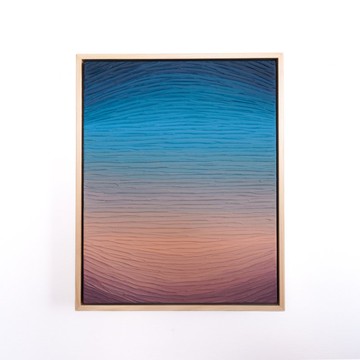 Expansion No.2 壓克力畫 抽象畫 藍色 粉紅色 簡約入口